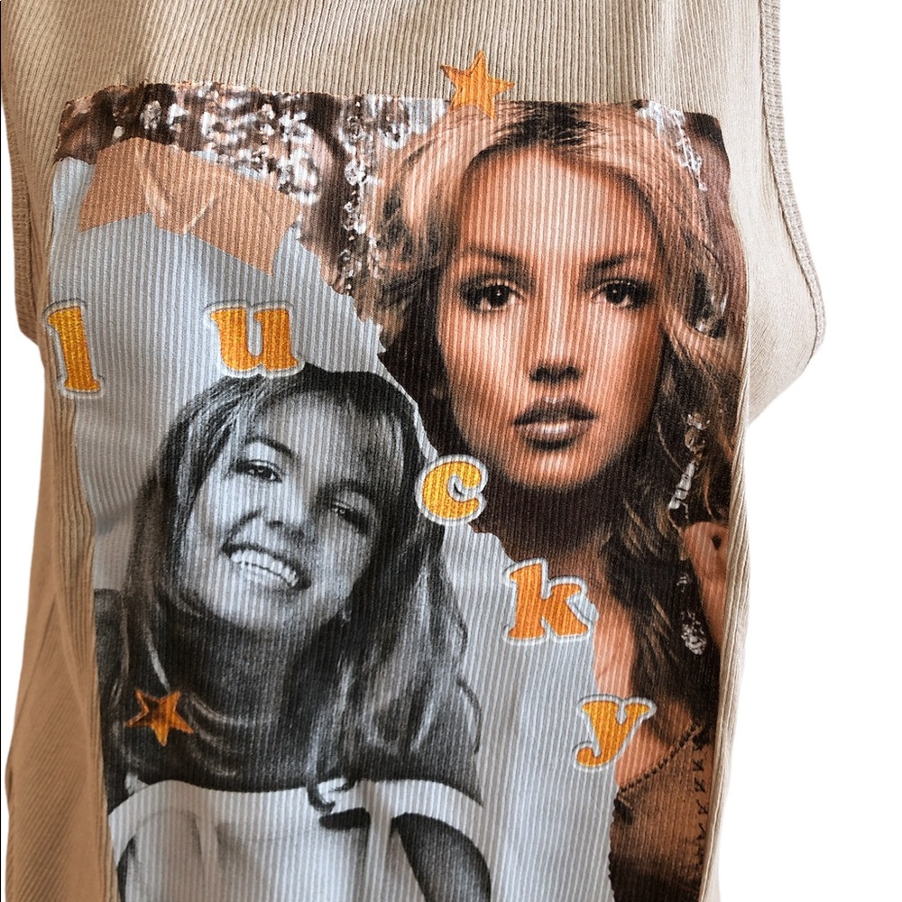 Brittney Spears, New With Tags “Lucky” Tank Top, Size-XLarge